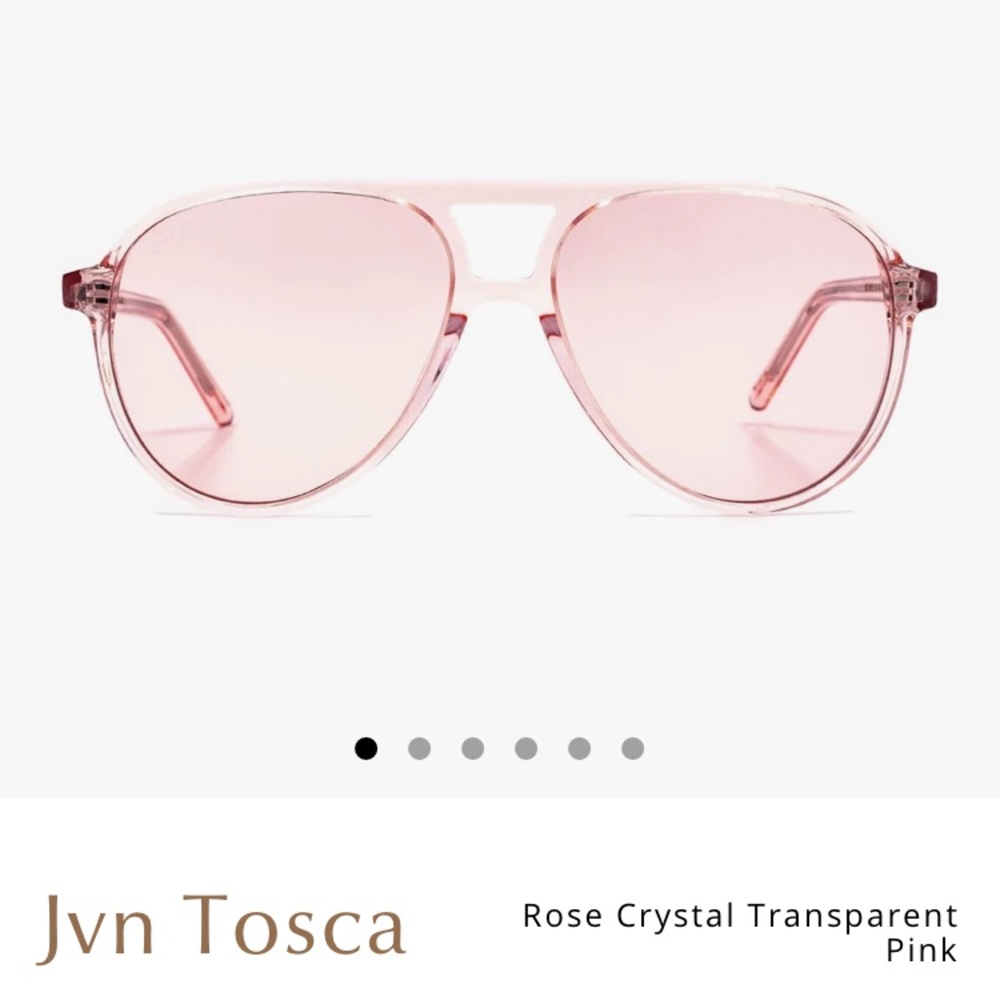 Diff sunglasses jonathan van ness tosca transparent pink unisex